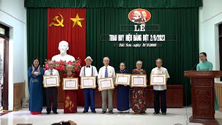 Phường Bắc Sơn tổ chức Lễ trao tặng Huy hiệu Đảng đợt 2-9-2023