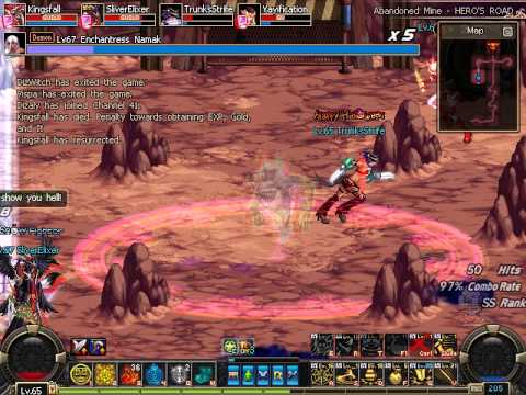 DFO Enchantress Namak in wolf demon form on Hero mode