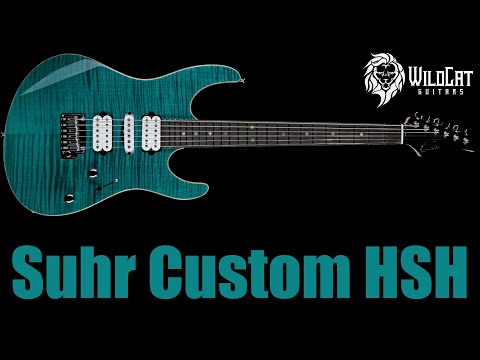 Suhr Custom Modern HSH Flame Maple Top Trans Teal
