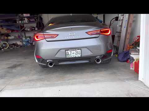 Fast Intentions catback exhaust with lower downpipes for Infiniti Q60.