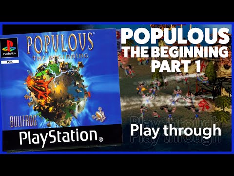 Populous: The Beginning / Playstation 1 / Part 1 / Complete playthrough HD / 60FPS*/ No commentary