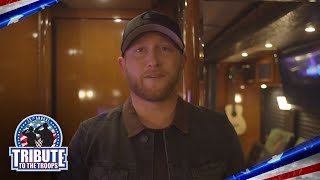 Country music star Cole Swindell joins WWE in thanking the troops