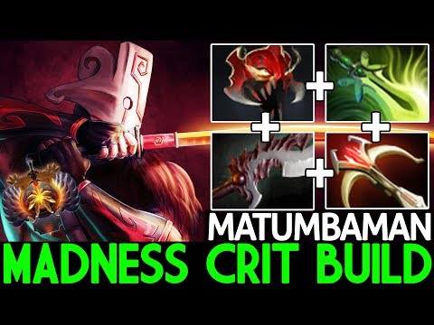 MATUMBAMAN [Juggernaut] Madness Crit Build Real Carry Killer 7.24 Dota 2