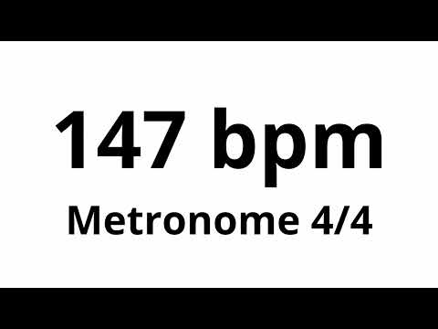 147 bpm tempo ' metronome ' 4/4