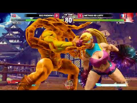 Celtic Throwdown 2017 SFV CPT top 8 BX3 Phenom Necalli vs Method RB Luffy Mika