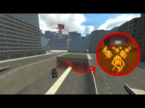Garry's Mod: MEGAHORN vs Scp-096 In Big Golden City! 