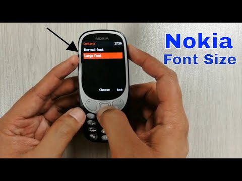 Nokia 3310 Change Font Size - How to Make Large and Small Font