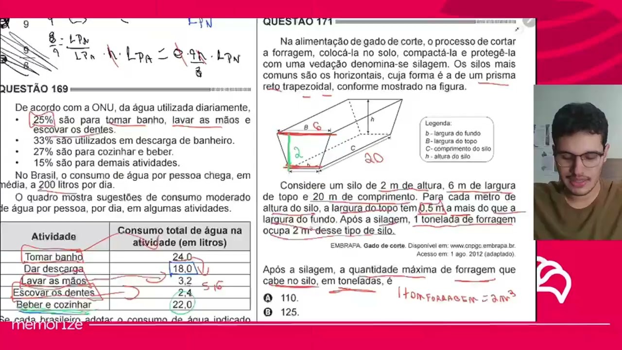 Resolução em Vídeo — Questão 142 ENEM 2014