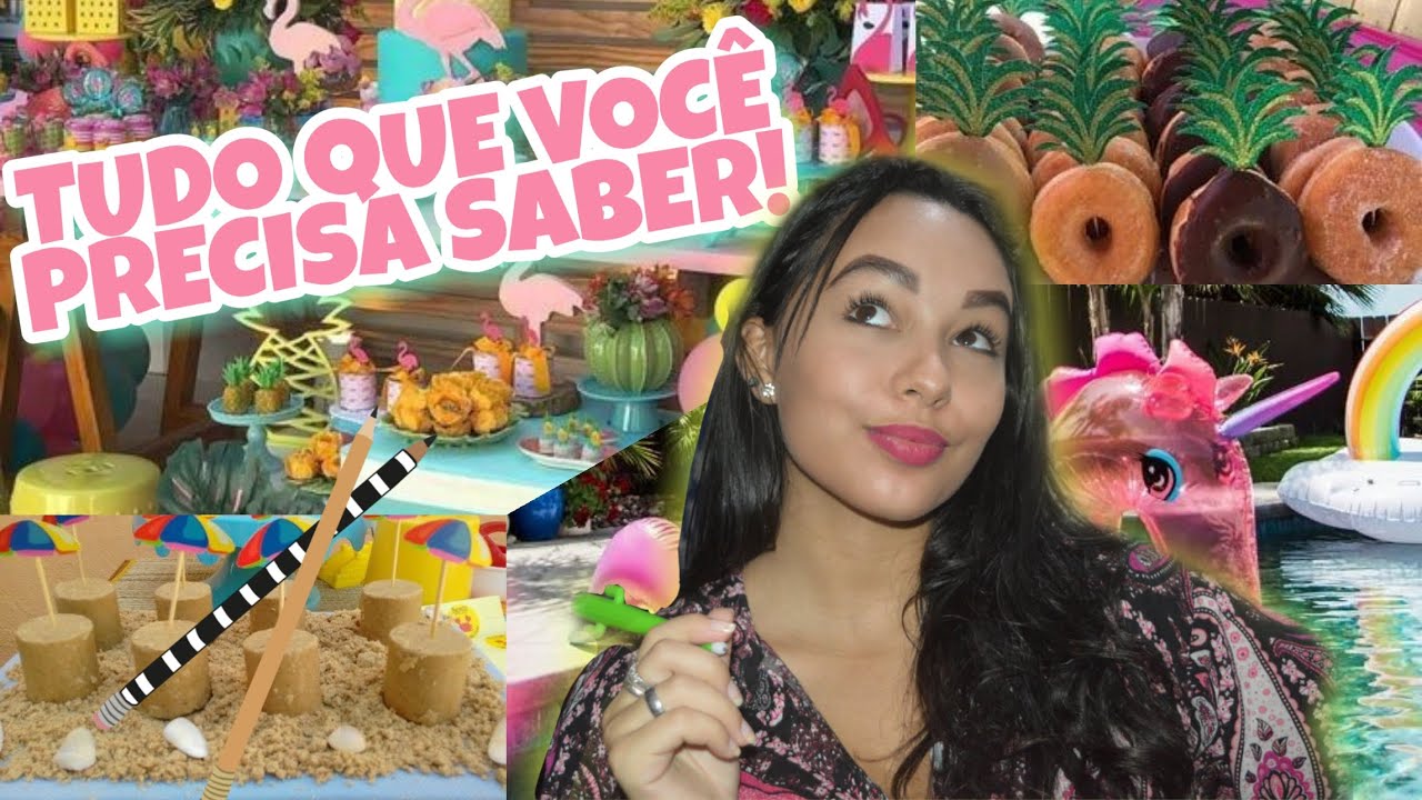 TUDO que precisa em uma Pool Party-FESTA na piscina GASTANDO MUITO POUCO