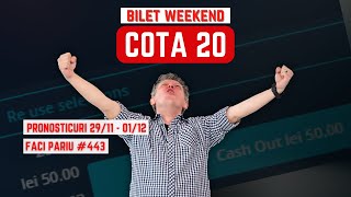 Cursa de weekend după ”Verde”: 42 de Ponturi și Bilet Pariuri Cota 20! Faci Pariu #443