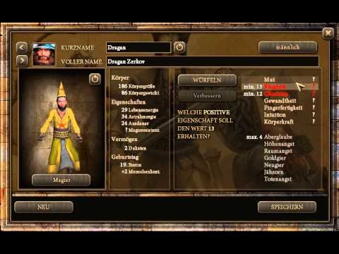 Let's Roleplay [German] DSA - Schicksalsklinge HD Folge 1 - Tag 1: Die Geburt einer Heldengruppe