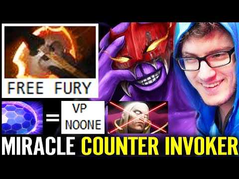 7.27d MIRACLE [Faceless Void] WTF 9m Battle Fury Free Buffed! 100% Counter NOONE INVOKER Dota 2 Pro