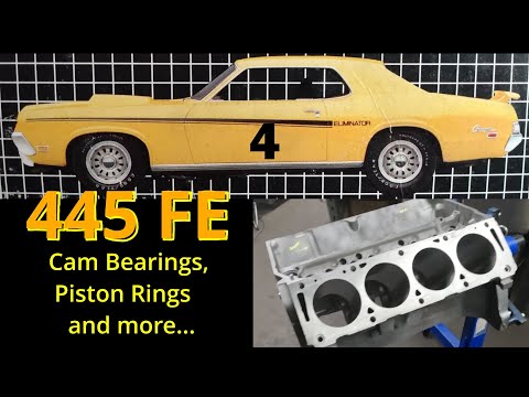 #4 445 FE Ford Engine Assembly  Cam Bearings and Rings
