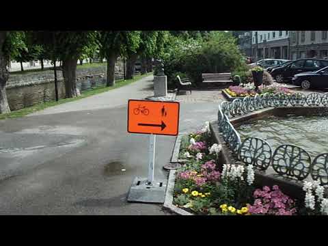 För mycket vatten i fontänen vid Södra Hamngatan den 25 ‎juni ‎2017