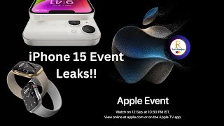 iPhone 15 Event on 12th Sep 2023 | Apple's Upcoming Products: iPhone 15, Apple Watch 6, and Airpods