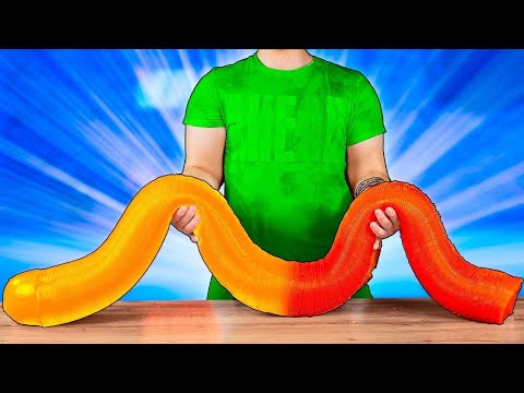 Giant 66-Pound Gummy Worm | How to Make The World’s Largest DIY Gummy Worm by VANZAI COOKING