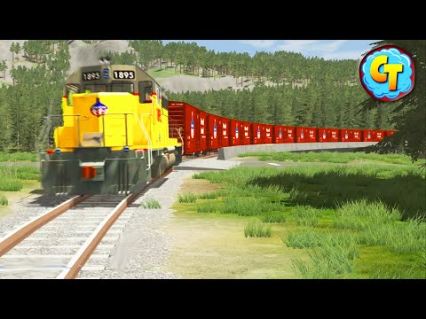 Train Accidents Derailments ✅ Psycho Compilation ✅ BeamNG DRIVE