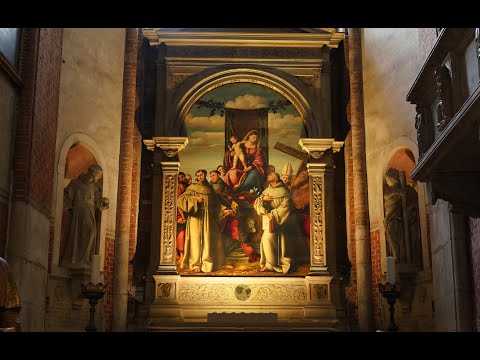 Veneza: Santa Maria Gloriosa dei Frari: passeio exploratório em 4k
