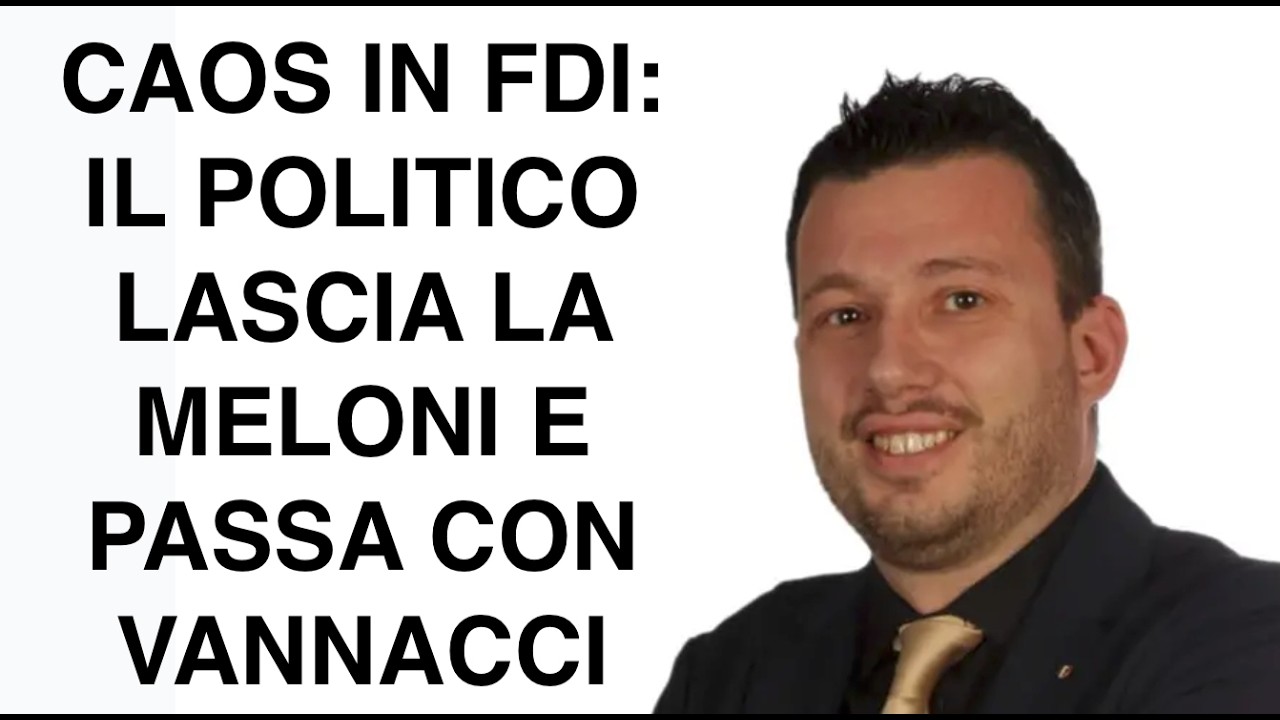 CAOS IN FDI: IL POLITICO LASCIA LA MELONI E PASSA CON VANNACCI