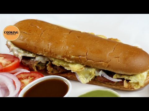Street Style Kebab Burger Recipe By Cooking Mount