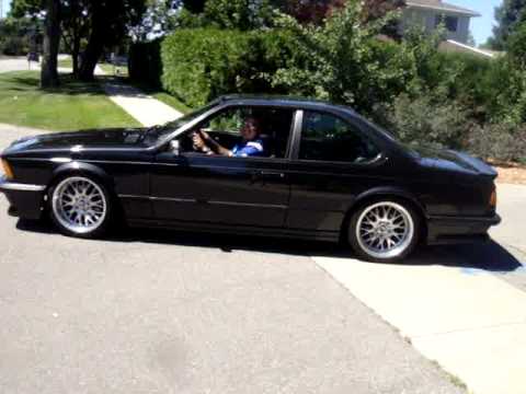 BMW E24 M6 635csi burnout exhaust sound. SWEET