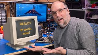 Sceptre MM-211 MDA amber monitor "repair"