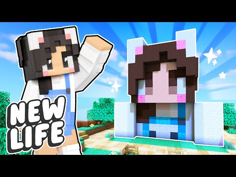 💜Decorating My House + Building a THEME PARK! Minecraft New Life SMP #2