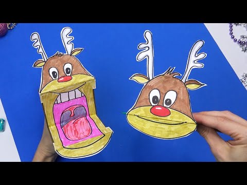 DIY paper crafts Paper toys Christmas crafts deer