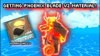 Getting materials for Phoenix Blade V2! The Fastest Way! [King Legacy]