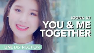 LOONA 1/3 - You And Me Together | Line distribution