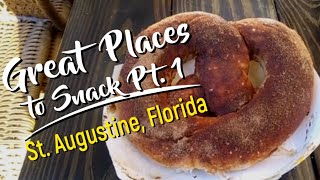 ST. AUGUSTINE, FLORIDA 2020: Great Places to Snack Part 1!  Huge Pretzels, Super Sundaes and more!