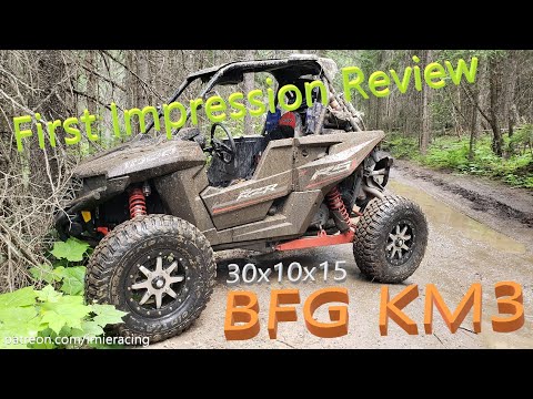 BFG KM3 ATV/UTV Mud Terrain: First Impression Review w/ RZR RS1 KM3 30x10x15