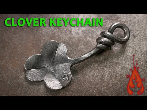 Blacksmithing - Forging a Clover Keychain