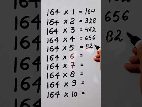 write the Table of 164 in 23 second only..#hack #maths #mathshack ‎@study_care0 