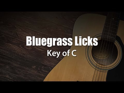 Bluegrass Guitar Licks in Key of C - Bluegrass Flatpicking Guitar Lesson
