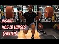 Insane Leg Day Fasted Training Session For Fatloss & Performance (405lb lunges) | Summer Performance