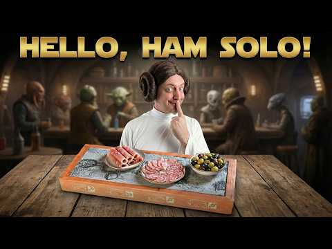 I made a Star Wars inspired charcuterie board. Meet HAM SOLO!!