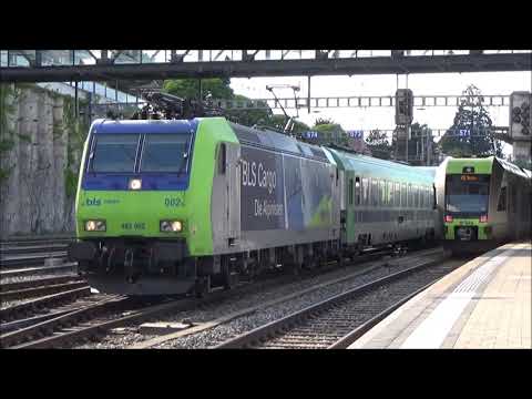 Bahnverkehr in Spiez und Wynigen (Video mit music)
