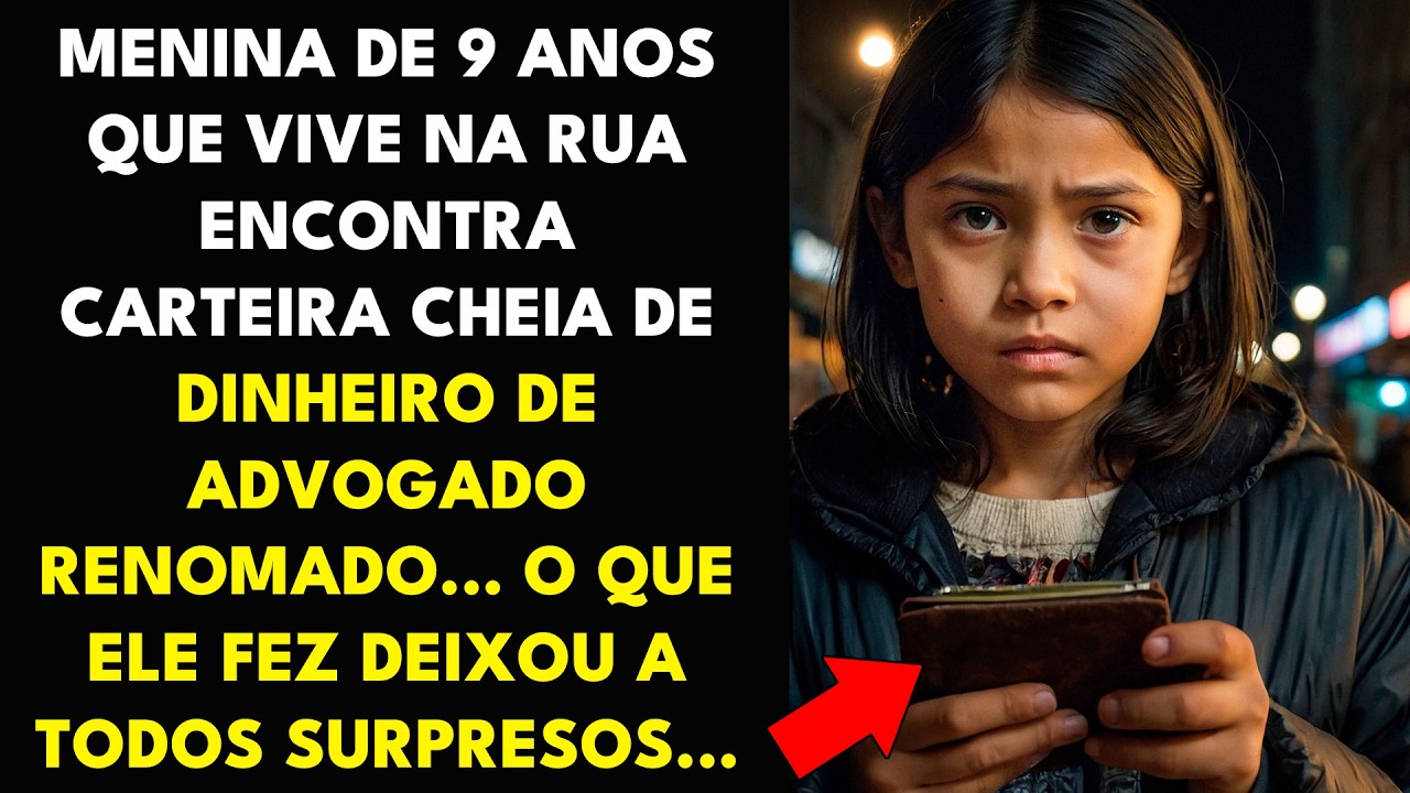 MENINA DE 9 ANOS QUE VIVE NA RUA ENCONTRA CARTEIRA CHEIA DE DINHEIRO DE ADVOGADO RENOMADO...