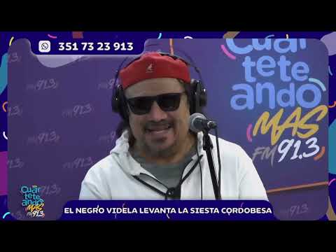 ¡Intacta esa voz! El Negro Videla pasó por Cuarteteando Más y brilló con un mini show a puro hits