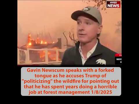 Incompetent Mayor Karen Bass literally read 'URL'; Gavin Newscom accuses Trump politicizing wildfire