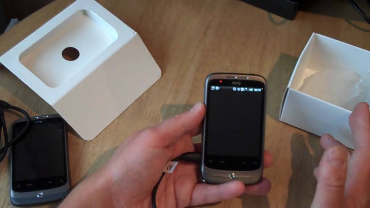HTC Wildfire Unboxing and first use