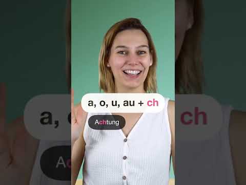 How to pronounce ch in 🇩🇪