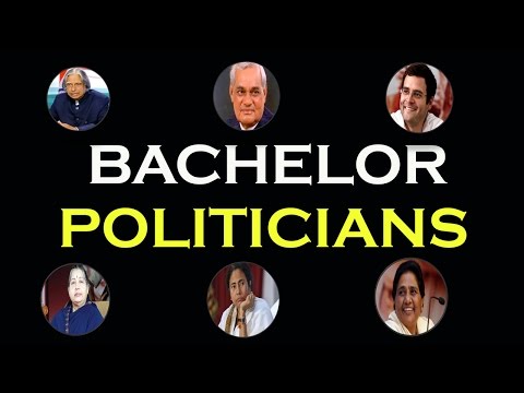BACHELOR POLITICIANS IN INDIA