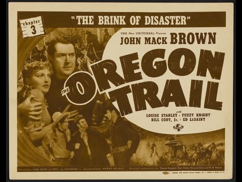 THE OREGON TRAIL (1939) Theatrical Trailer - Johnny Mack Brown, Louise Stanley, Fuzzy Knight