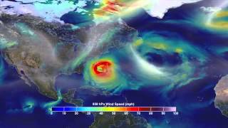 preview picture of video 'Rebuild Breezy...rebuilds ~~ Hurricane Sandy's winds are visible in this simulation  Credit NASA'