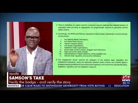 Verify the badge, and verify the story - Samson Lardy Anyenini. #Newsfile