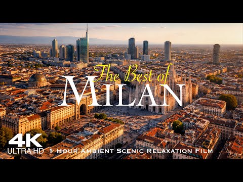 [4K] MILAN 2026 🇮🇹 Milano Drone | 1 Hour Aerial of Milano & Lake Como | Lombardia Italy Italia