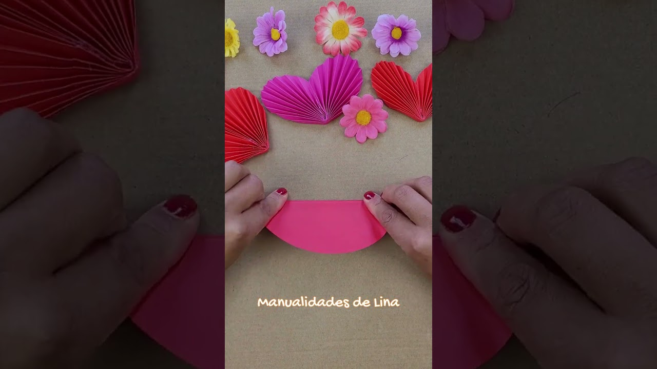 Valentine's Day Crafts: Heart-shaped rosettes ❤️