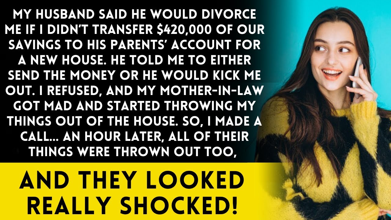 My Husband Demanded I Send $420,000 to His Parents or He Would Divorce Me!